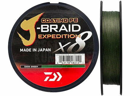 FIR J-BRAID EXPEDITION X8 PE016MM/9,8KG/150M GREEN