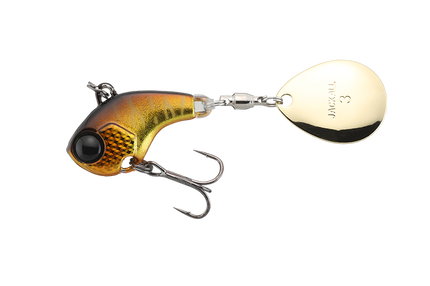 SPINNER DERACOUP 3/8OZ SILVER POWDER GOLD&BLACK