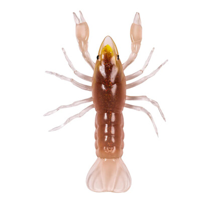 NALUCA CRAWFISH UNRIGGED 7,1CM/7,1G BROWN/YELLOW 6BUC/PL