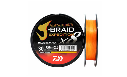 FIR J-BRAID EXPEDITION X8 PE006MM/5,2KG/150M ORANGE