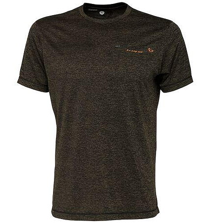 TRICOU FIGHTER STRETCH BURNT OLIVE MELANGE MAR.S