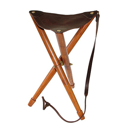 SCAUN PLIABIL 55CM PIELE CIOCOLATA