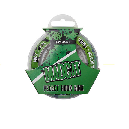 LIDER MADCAT PELLET HOOK LINK 16X 095MM/85KG/20M BROWN