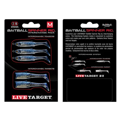 REZERVA MINNOW RIG SPINNERBAIT LARGE BLUE/SILVER