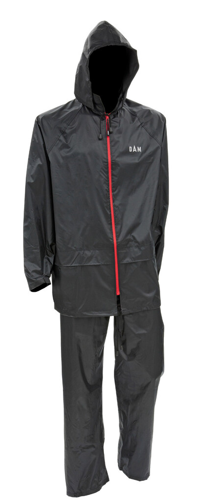 COSTUM PLOAIE NEGRU 2 BUC MAR.XL