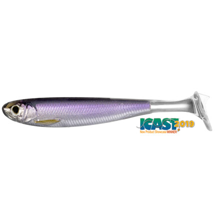 SLOWROLL SHINER PADDLE TAIL 10CM 207 SILVER/PURPLE