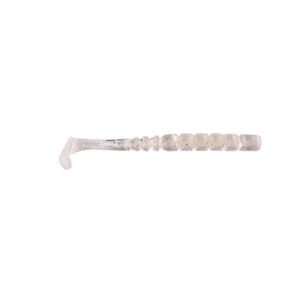 NALUCA AJI PADDLE TAIL 5CM CLEAR RAINBOW GLITTER 12BUC/PL