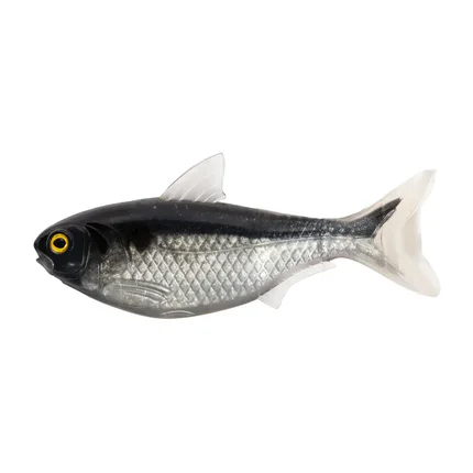 SHAD UNRIGGED 14CM/14G BLACK/SILVER 2BUC/PL