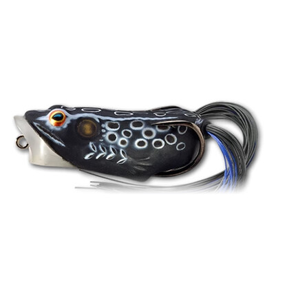 HOLLOW BODY FROG POPPER 5,5CM/11G BLACK/BLACK