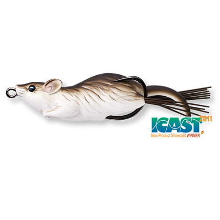 HOLLOW BODY MOUSE WALKING BAIT 6CM/11G BROWN/WHITE