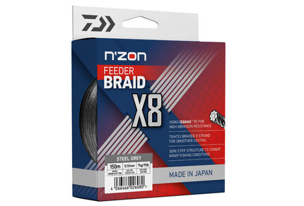 FIR NZON 8XBRAID STEEL GRAY 010MM/7,0KG/150M