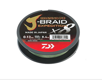 FIR J-BRAID EXPEDITION X8E 022MM/19,5KG/150M VERDE