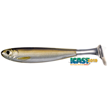 SLOWROLL SHINER PADDLE TAIL 10CM 934 SILVER/BROWN