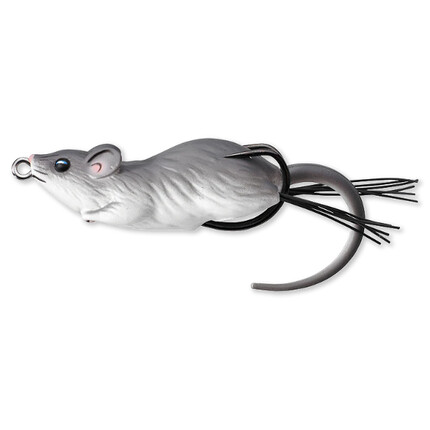 HOLLOW BODY MOUSE WALKING BAIT 6CM/11G GREY/WHITE