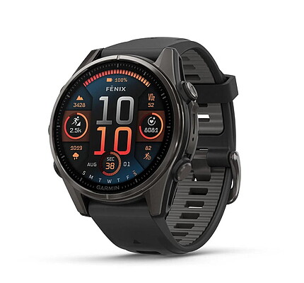 CEAS FENIX 8 AMOLED SAPPHIRE TI/BLACK BLACK/PEBBLE GRAY 43MM EMEA
