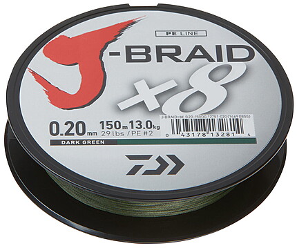 FIR J-BRAID X8 VERDE 042MM/46,5KG/300M