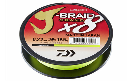 J-BRAID GRAND X8E CHARTR. 022MM/19,5KG/135M
