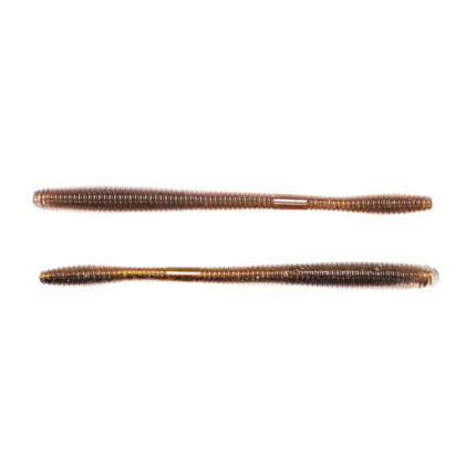 STRAIGHT WORM 14CM/14G BROWN/BLACK 10BUC/PL