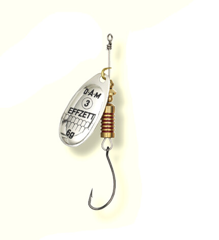 ROTATIVA EFFZETT SINGLEHOOK NR.1/3G SILVER