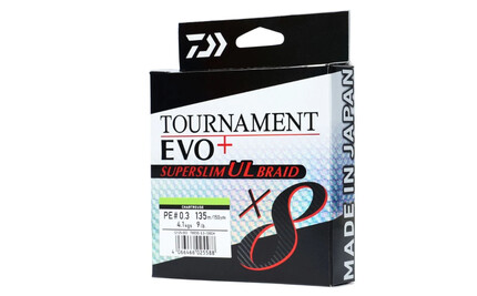 TOURNAMENT 8XBRAID EVO+ SUPER SLIM PE0.3/4,1KG/135M