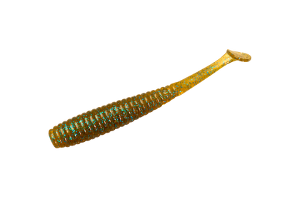 I SHAD TAIL 2.8INCH DARK CINNAMON/BLUE FLAKE 6BUC/PL