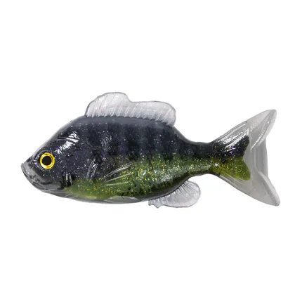 NALUCA SUNFISH UNRIGGED 11CM BLACK/GREEN 2BUC/PL