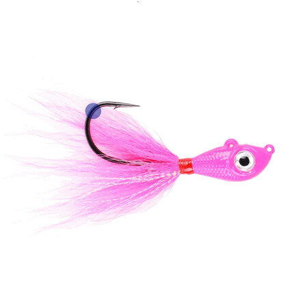 JIG BIG EYE BUCKTAIL PINK CRYSTAL FLASH 7G