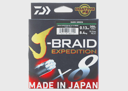 J-BRAID EXPEDITION X8E 006MM/5,20KG/150M VERDE