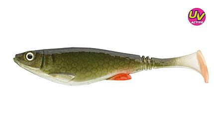 SHAD PROREX BELLY 11CM/NATURAL GREEN ROACH/4BUC/PL