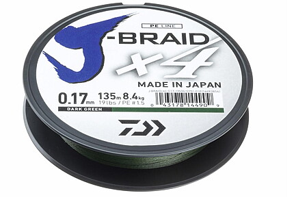 FIR J-BRAID X4 007MM/2,6KG/135M VERDE