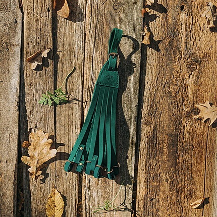 CIORCHINAR PIELE MODEL 2 CU INELE VERDE